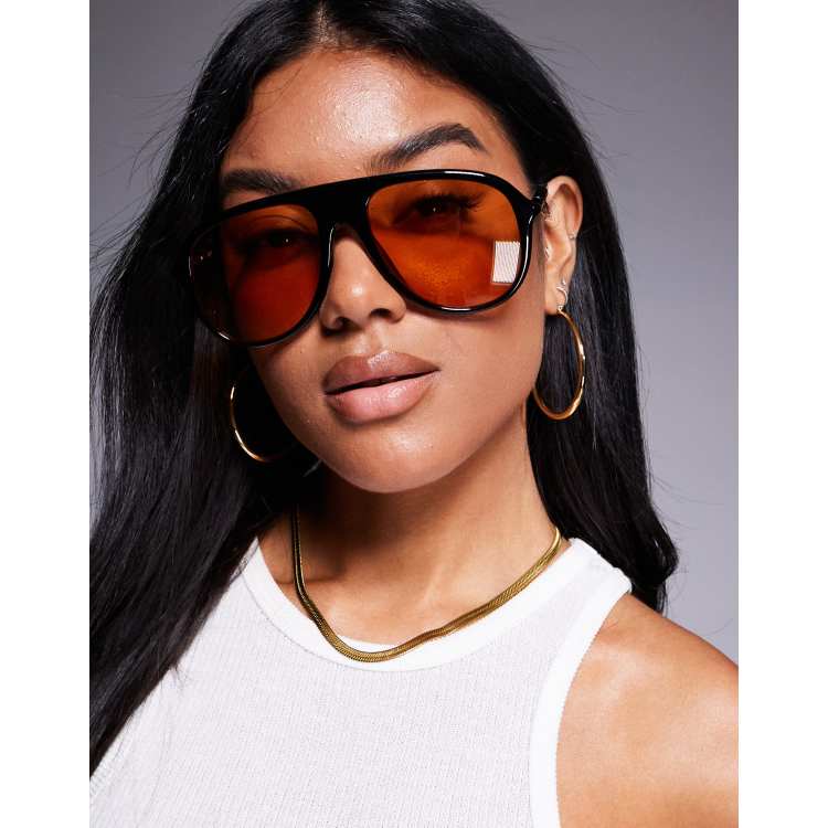 Stradivarius - Occhiali da sole oversize neri