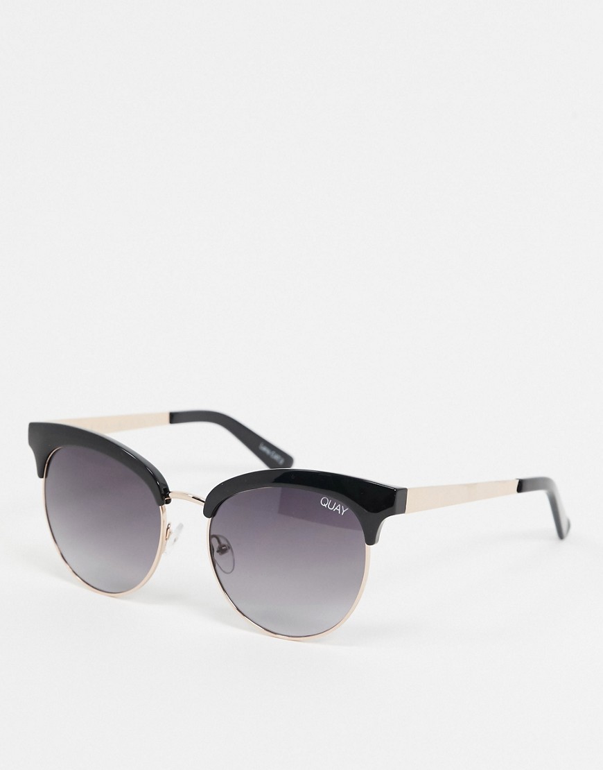 Quay cherry cat eye sunglasses in black