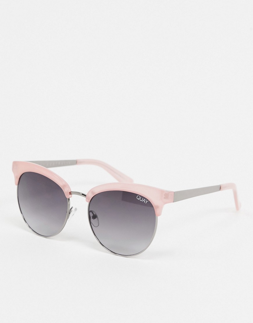 Quay cherry cat eye sunglasses in pink