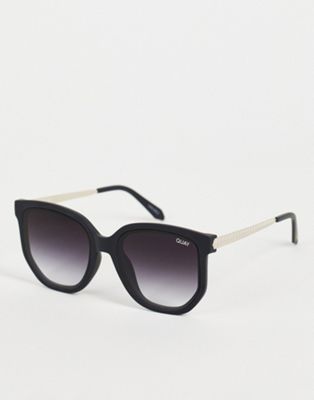 Quay Coffee Run cat eye sunglasses in black