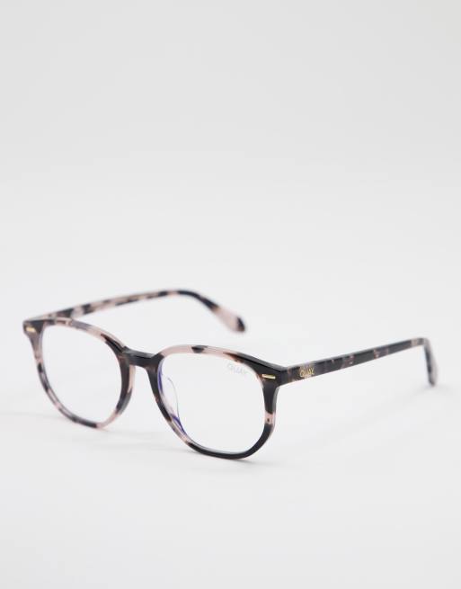 Quay Ctrl womens blue light glasses in brown ASOS