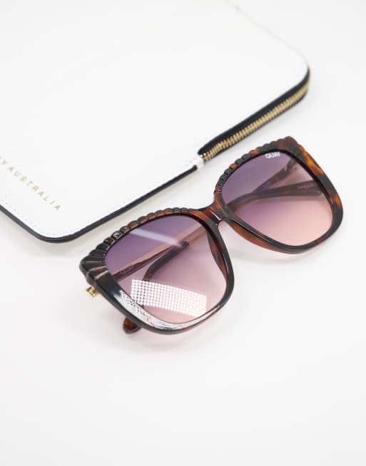 QUAY ever after etched sunglasses Quay Ever After etched cat eye sunglasses | ASOS main image 3
