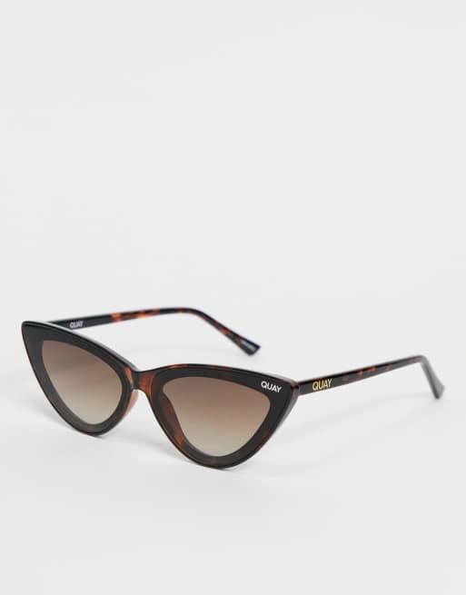 Quay Flex Cat eye dameszonnebril in tortoise