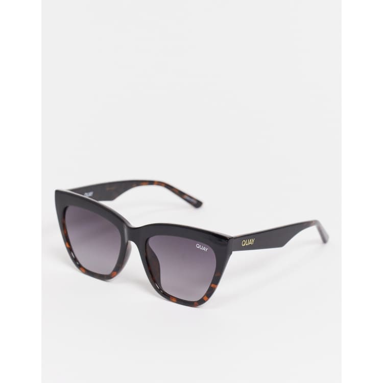 *NWT* Quay Australia For Keeps 56mm Cat Eye Sunglasses QUAY AUSTRALIA FOR KEEPS BLACK TORTOISE LARGE CAT EYE  main image 4