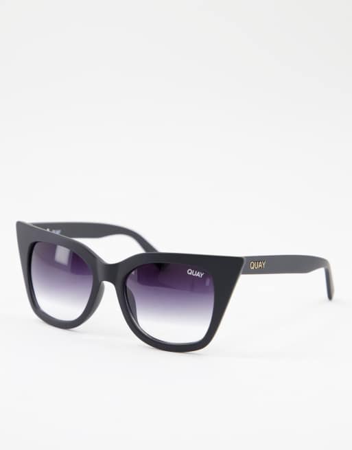 Quay Harper womens cat eye sunglasses in black ASOS