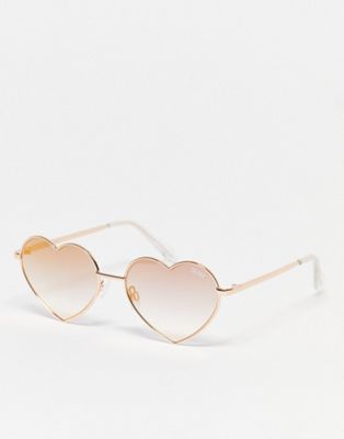 Quay Heart Breaker sunglasses in copper pink
