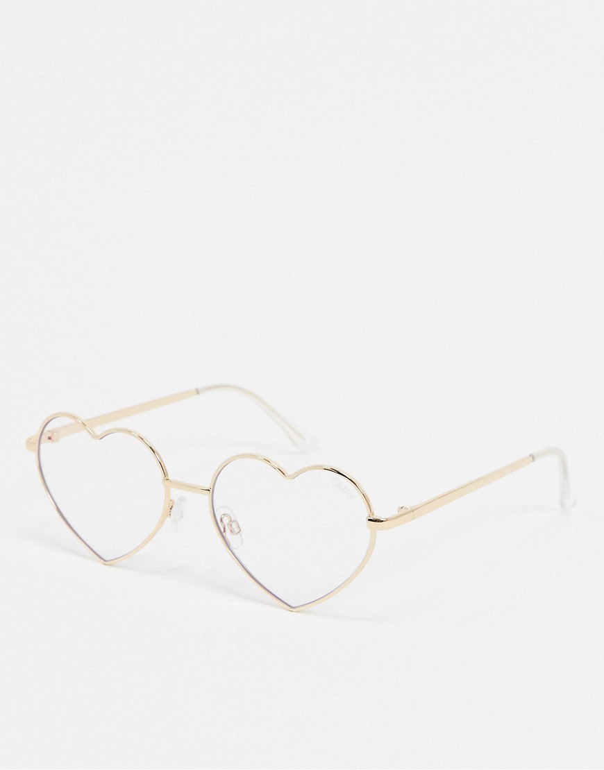 Quay Australia - Quay - heartbreaker - occhiali a forma di cuore-azzera