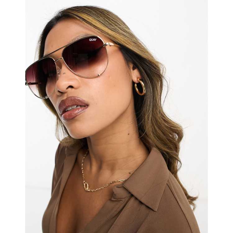 Quay gold hot sale sunglasses