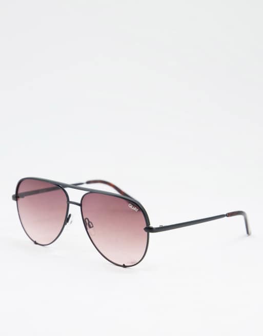 Quay - High Key - Aviator zonnebril voor dames in bruin
