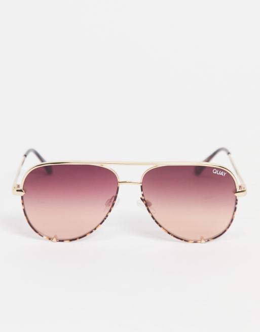 Quay deals pink aviators