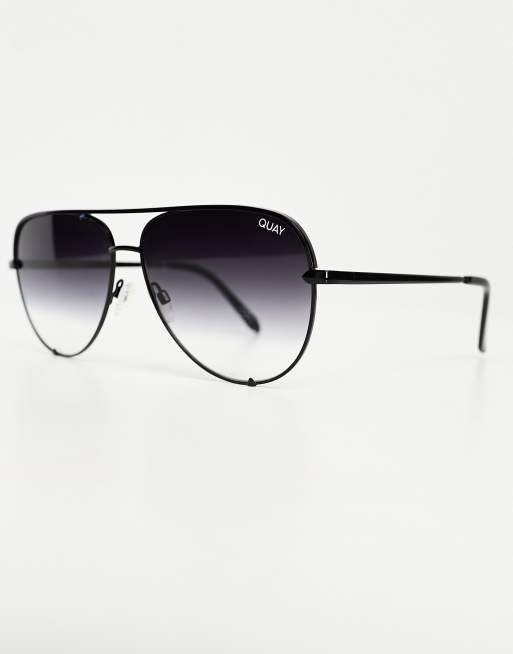 Quay High Key sunglasses in black fade, 3 of 4