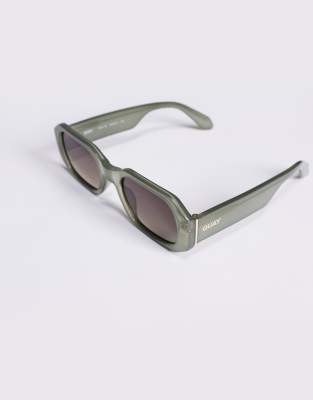 Quay Hyped Up Rectangular Sunglasses