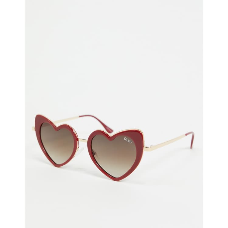 Quay love sale heart sunglasses