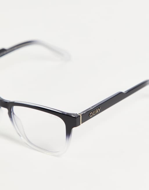 Quay - Lunettes anti-lumière bleue - Noir et transparent dégradé, 3 de 4