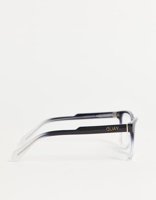 Quay - Lunettes anti-lumière bleue - Noir et transparent dégradé, 4 de 4