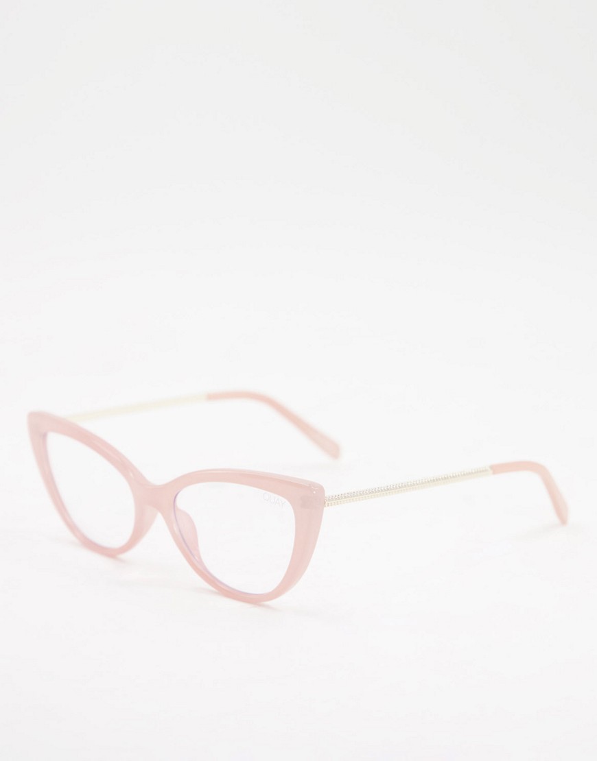 Quay lustworthy cat eye clear lens glasses