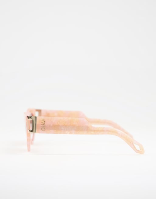 Quay Mad Cute Cat Eye Sunglasses New Quay Mad Cute cat eye sunglasses in orange pearl tortoise  main image 3