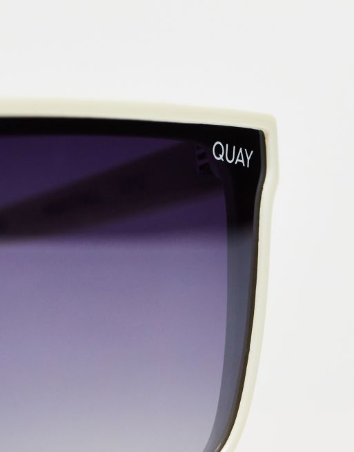 Quay Nightfall shield sunglasses with polarised lens in  display picture 2
