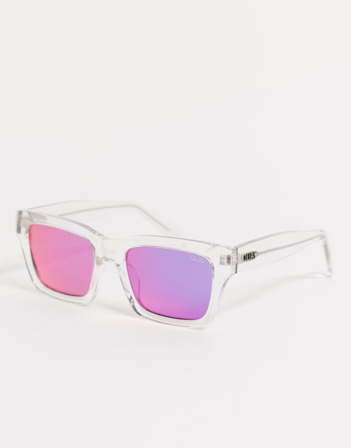 Quay sunglasses 2024 clear frame