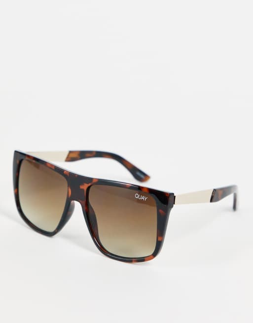 Quay - Oversized tortoise zonnebril