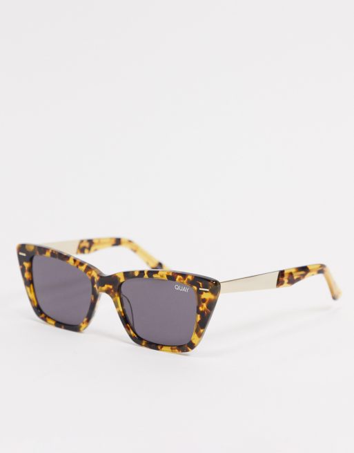 Quay - Prove It - Occhiali da sole a occhi di gatto da donna color tortora