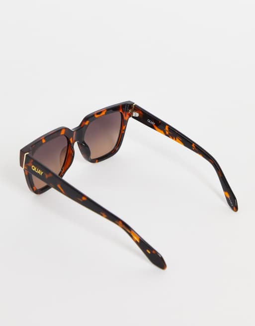 Quay PSA sqaure sunglasses in tort | ASOS display picture 2