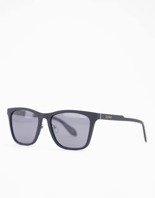 Quay reckless square lens sunglasses with black frame