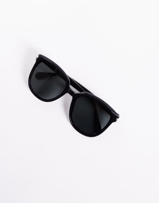 Quay – Rent Free – Runde Sonnenbrille in Schwarz mit polarisierten Gläsern , 3 von 3