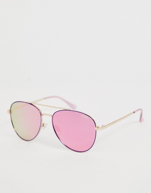 Quay Single Aviator Sunglasses
