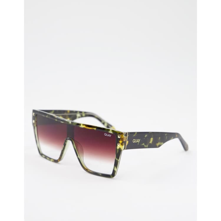 Quay square sunglasses in faded camo | ASOS display picture 2