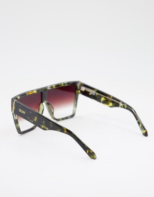 Quay square sunglasses in faded camo | ASOS display picture 3