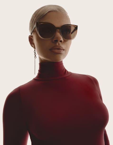 Quay – Staycation – Bruna solglasögon i cateye-modell - view 1