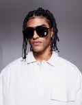 [Quay Australia] Quay Studio Sesh shield sunglasses in black No Size BLACK