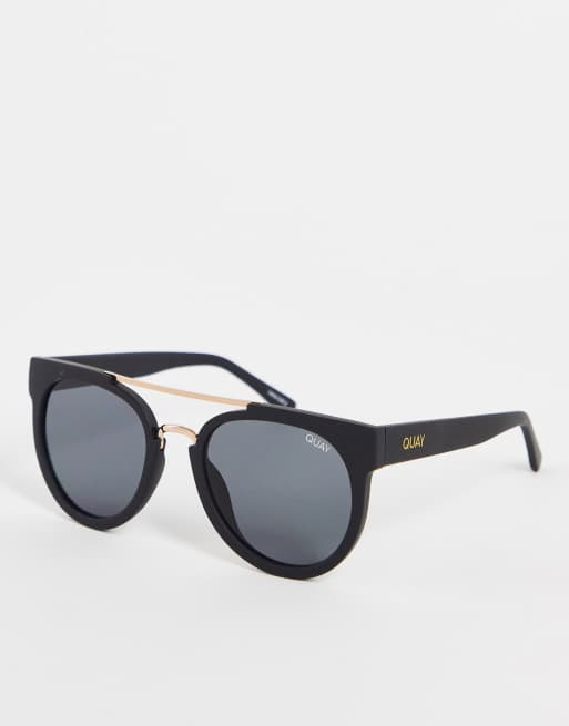 Quay odin store 55mm round sunglasses