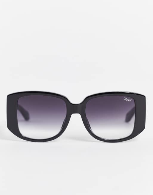 Quay - Who Is She - Lunettes de soleil carrées pour femme - Noir, 3 de 4