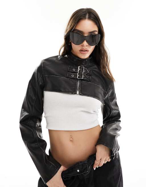 Quay x Guizio balance shield sunglasses in black | ASOS display picture 3