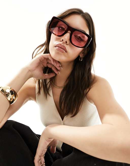 Quay oversized 2024 square sunglasses