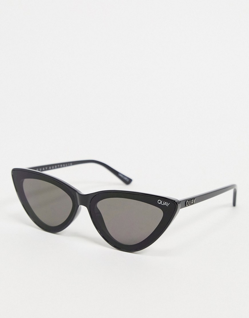 Quay Flex Womens Cat Eye Sunglasses In Black
