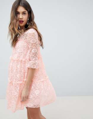 lace smock dress