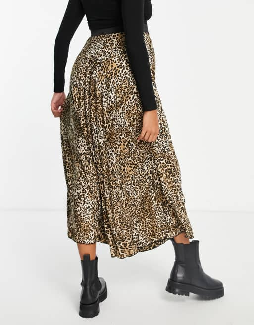 Leopard print on sale maxi skirt queen