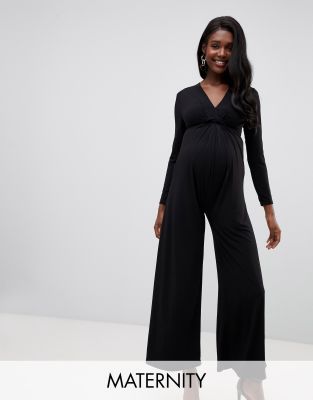 fitted maternity jumpsuit