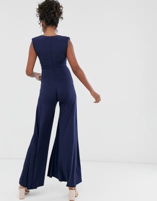 asos navy blue jumpsuit
