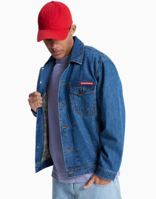 All Ride Denimt - Jeansjacke in Mittelblau Blau L
