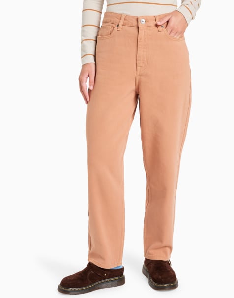 Quiksilver Baggy carrot color trousers in almond - view 1