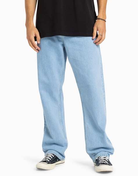 Quiksilver Baggy denim jeans in indigo light