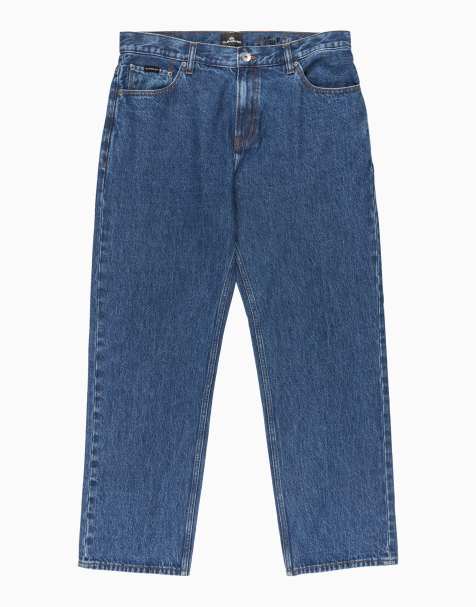 Quiksilver Baggy denim jeans in stone indigo