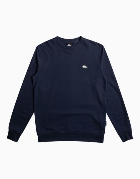 Quiksilver – Basic – Fleece-Oberteil in Blau mit Rundhalsausschnitt - view 1
