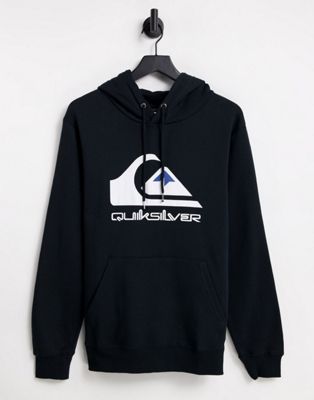 Quiksilver Big Logo hoodie in black