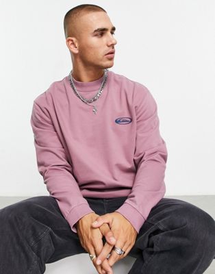 Quiksilver Blended long sleeve t-shirt in washed pink