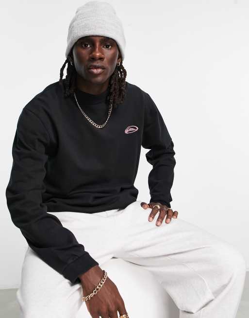 Quiksilver - Blended - T-shirt à manches longues - Noir délavé